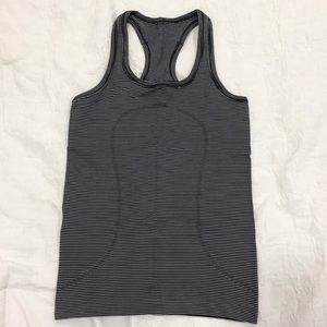 B&W Stripe Lululemon Swiftly Tech Racerback Size 4